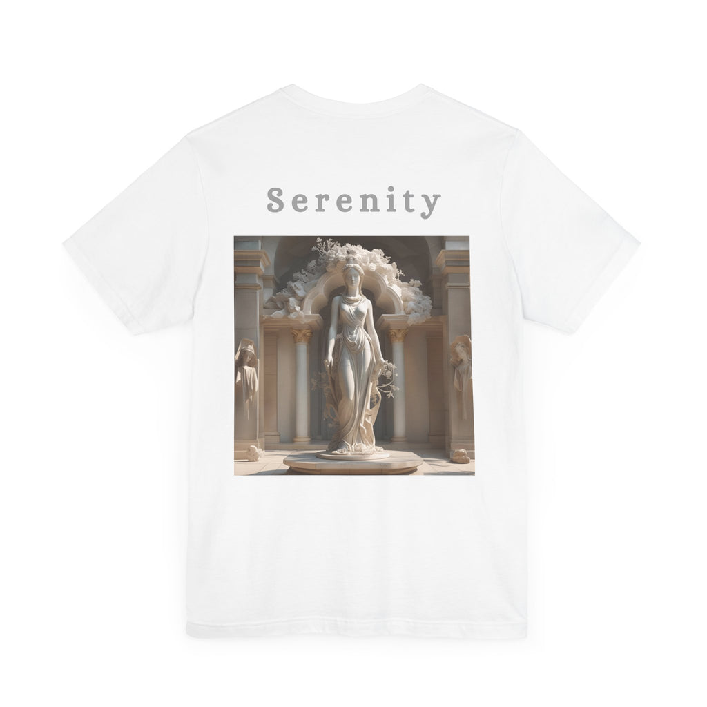 Serenity Unisex Jersey Tee - Vintage Aesthetic Graphic Shirt, Gift for Art Lovers, Casual Wear, Inspirational Apparel, Everyday Comfort