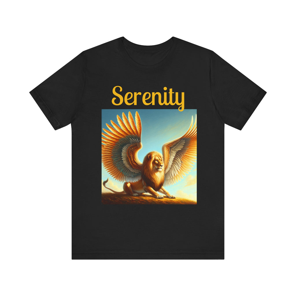 Serenity Graphic Tee, Unisex Jersey Shirt, Inspirational T-Shirt, Gift for Mindfulness, Casual Everyday Wear