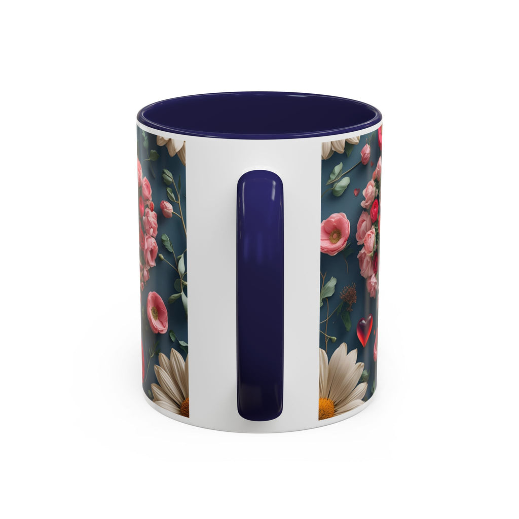 Floral Self-Love Coffee Mug, 11oz 15oz Mug, Gift for Her, Inspirational Drinkware, Self-Care Essentials