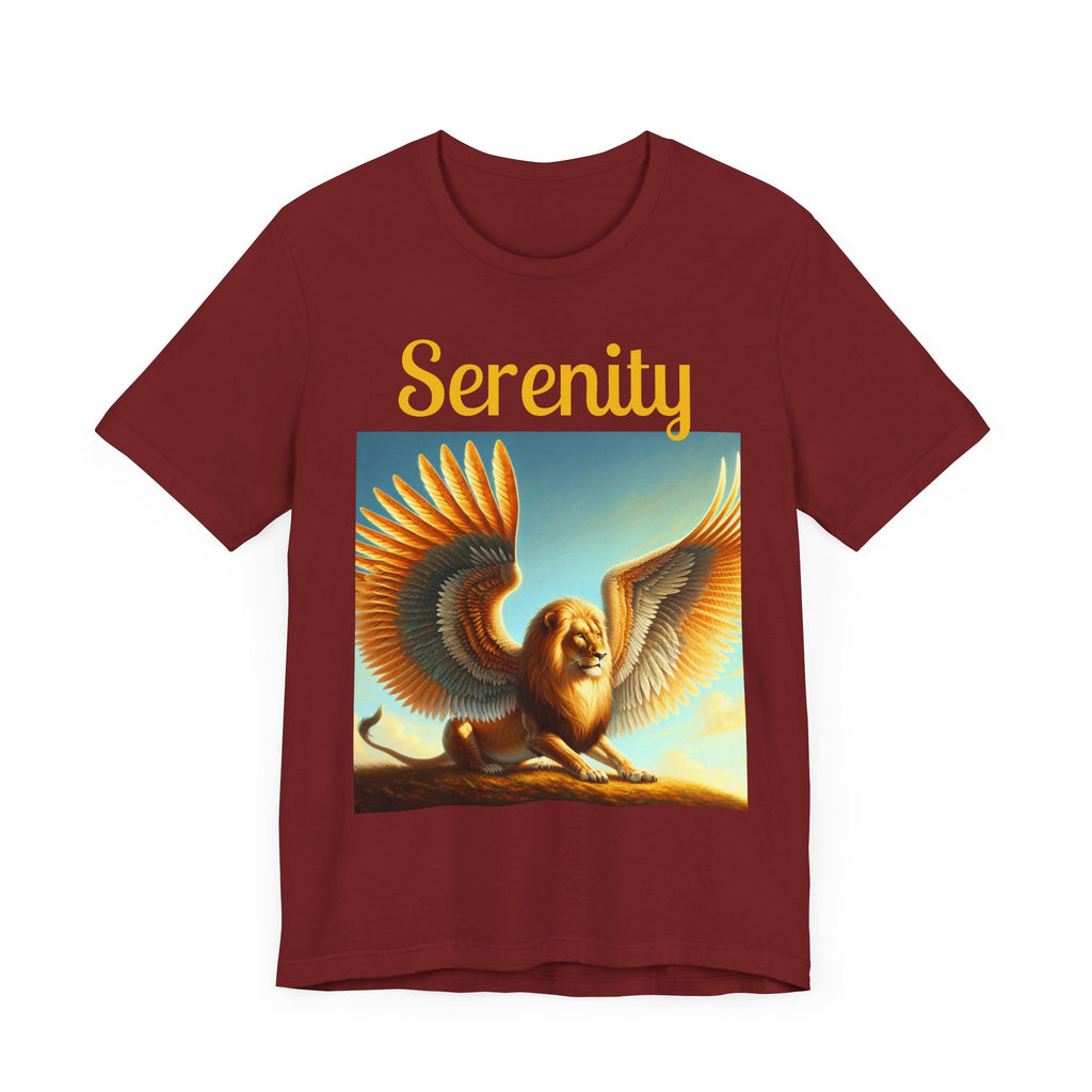 Serenity Graphic Tee, Unisex Jersey Shirt, Inspirational T-Shirt, Gift for Mindfulness, Casual Everyday Wear