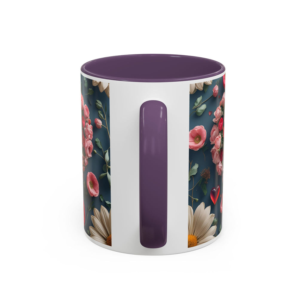 Floral Self-Love Coffee Mug, 11oz 15oz Mug, Gift for Her, Inspirational Drinkware, Self-Care Essentials